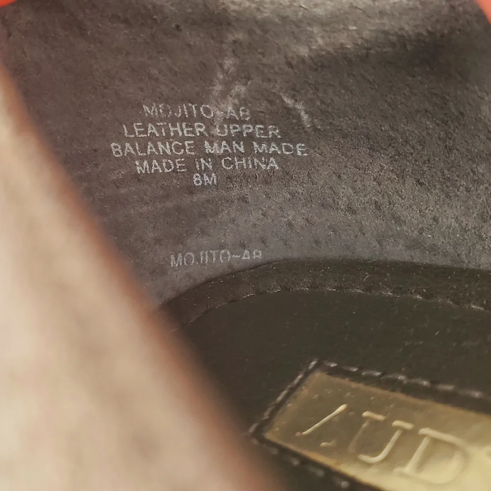 5) AUDREY BROOKE "Mojito" suede flats Sz. 8 - Picture 4 of 6